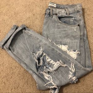 One teaspoon ripped blue jeans